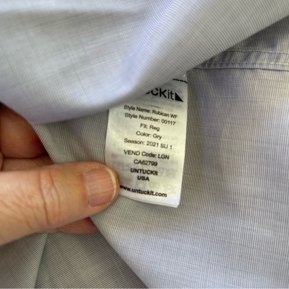 UNTUCKit Men's Rubicon Regular Fit Button-Up Shirt Size XXL - Picture 5 of 9